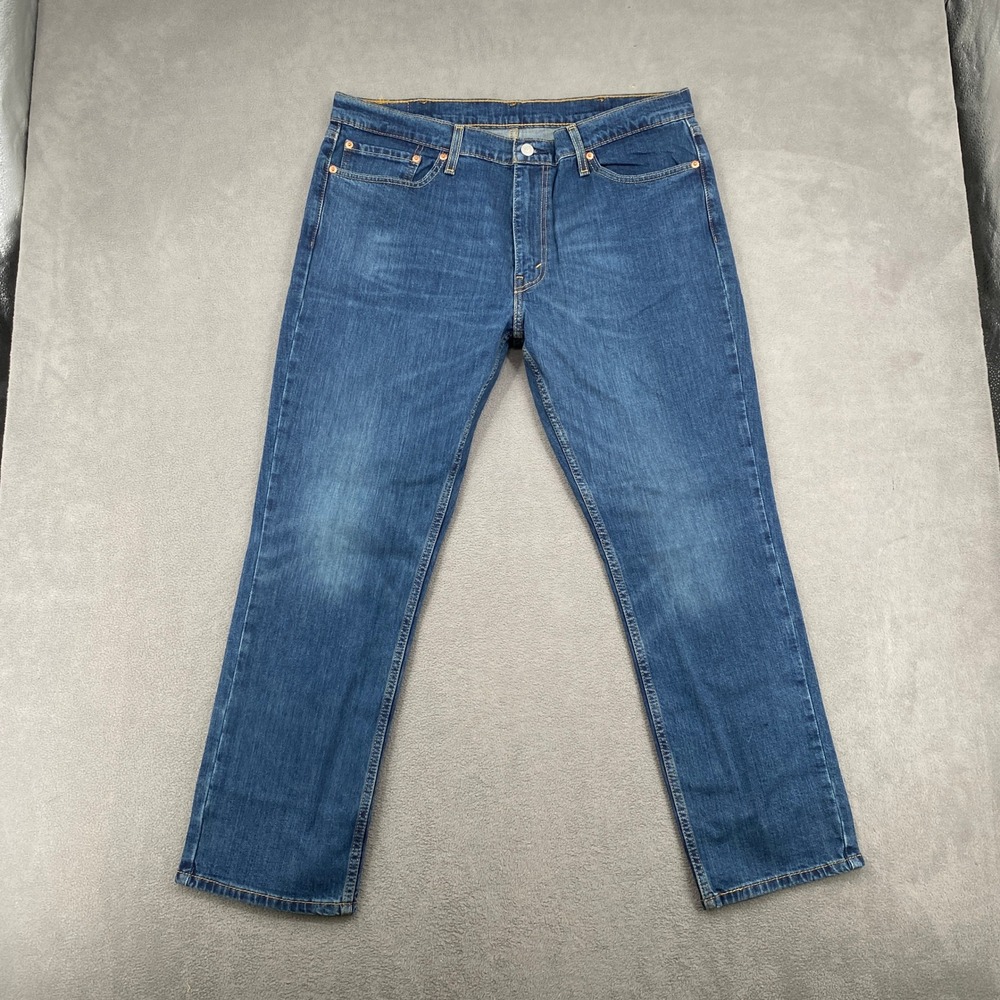 Levis 511 Slim Fit Jeans Mens 38x30 Medium Wash Blue Denim Pants 8767